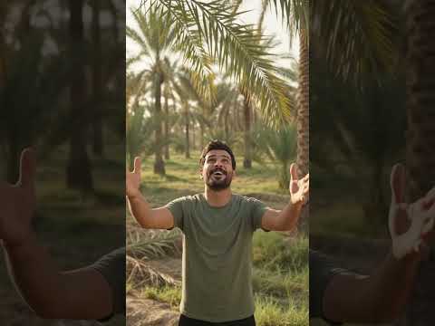 النخله نزل منها خير وحتى تفاح راح ينزل منها 😂🌴