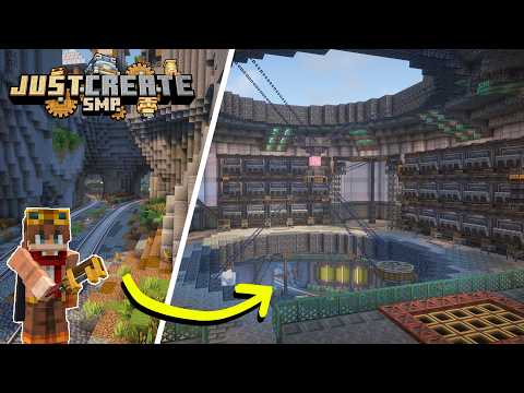 I Built a MEGA BASE Storage in Minecraft Create Mod
