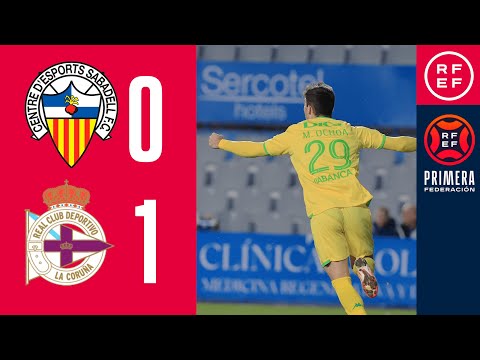 Resumen de CE Sabadell vs RC Deportivo Jornada 9