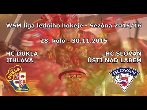 28. kolo (30.11.2015) HC Dukla Jihlava - HC Slovan Ústí nad Labem