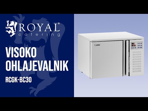 videoposnetek - Hitri zamrzovalnik - 29,5 L - Royal Catering - zmogljivost zamrzovanja: 4/209 kg/min
