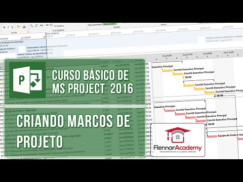Aula 1-3 de MS Project 2016 - Criando marcos de projeto