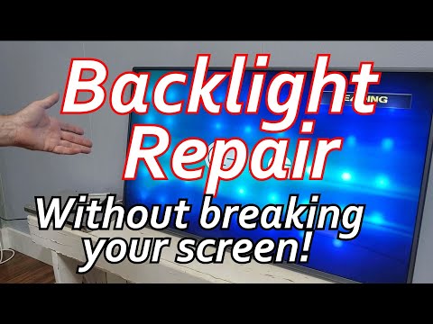 How to Fix White Spots Without Cracking your LCD Screen! LG TV Backlight LED Lenses Repair 50LB5610