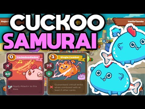 Top rank Aqua Cuckoo Ronin  META  build - Axie infinity