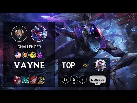 Vayne Top vs Fiora - NA Challenger Patch 11.8