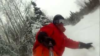 preview picture of video 'Petit vidéo à partir d'une GoPro Hero au centre de ski de Cap-Chat'