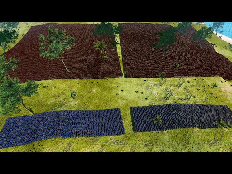 5.000 Golden Knights Vs 60.000 Spartans in the Jungle - Ultimate Epic Battle Simulator