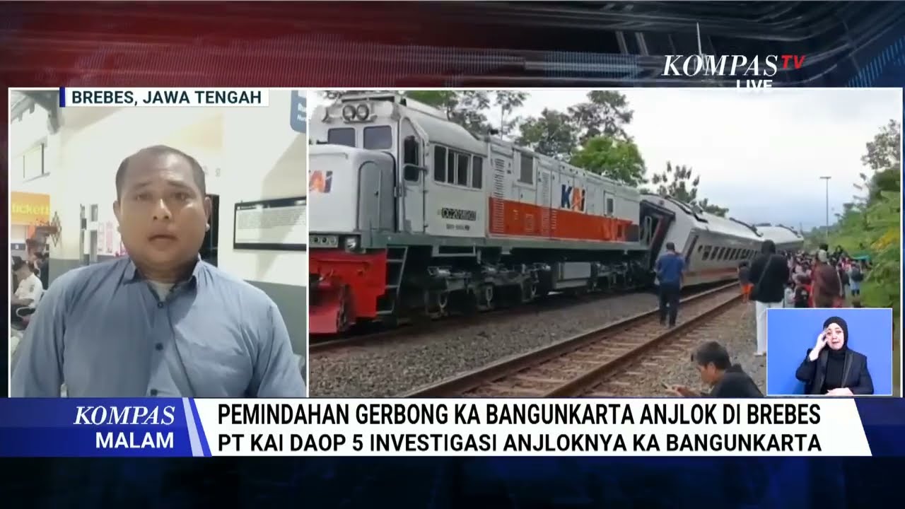 KA Bangunkarta Anjlok di Brebes 5 Penumpang Terluka dan Evakuasi Gerbong Dikebut, KAI Refund Tiket