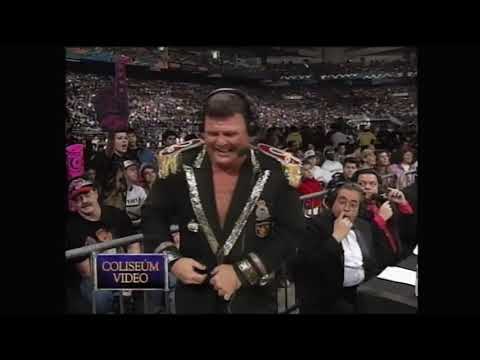 Jerry the King Lawler gets eliminated in 5 seconds by Bret Hart! Royal Rumble 1997 (WWF)