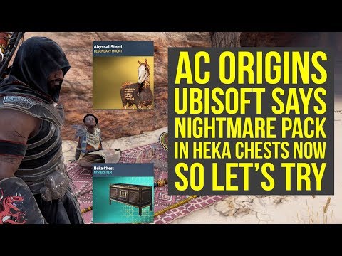 Assasssin's Creed Origins Nightmare Pack 'CONFIRMED' TO BE IN Heka Chests - Let's Try (AC Origins) Video