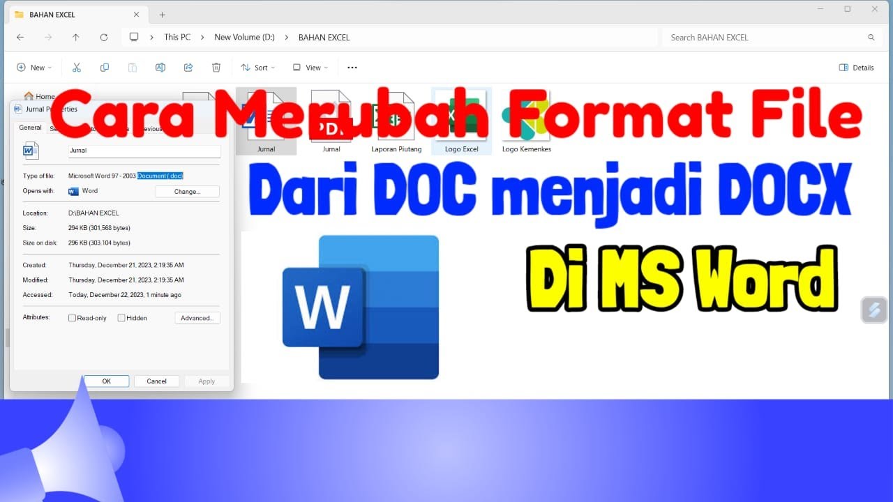 Cara Merubah Format File dari DOC ke DOCX di Ms Word