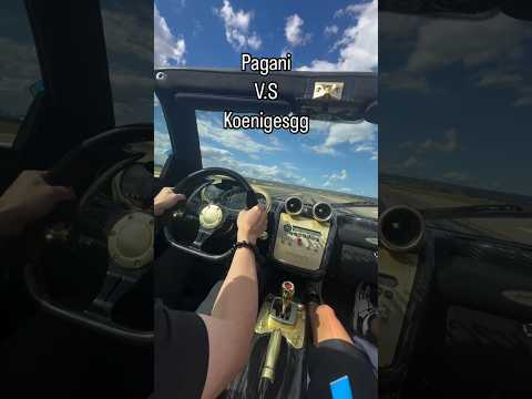 Race: Who Wins? Pagani Zonda MY vs. Koenigsegg CCXR!