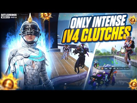 ONLY INTENSE 1v4 CLUTCHES with BIXI Op 🔥 Fastest Solo vs Squad Clutches In Conqueror Lobby | BGMI
