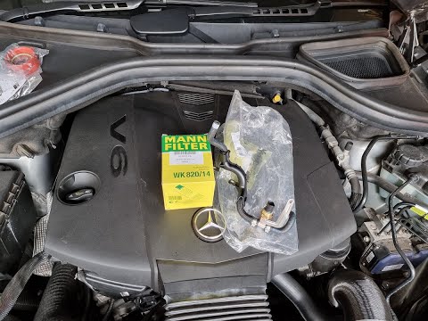 Mercedes-Benz W166 ML350 Bluetec Fuel Filter and Fuel Hose with pressure sensor  Replacement