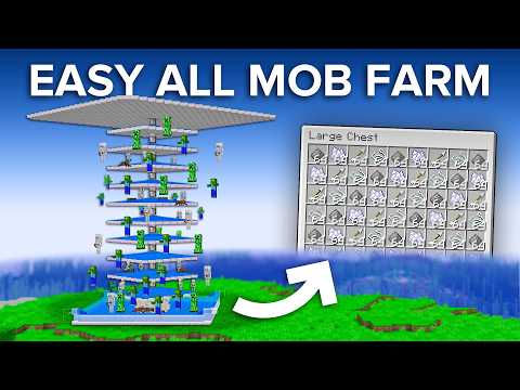 Minecraft 1.21+ Easy All MOB Farm - 7000 items/h