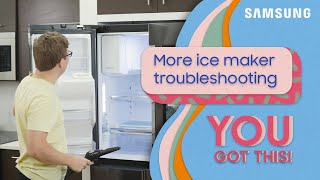 Understanding ice clumps and other Samsung refrigerator ice maker issues