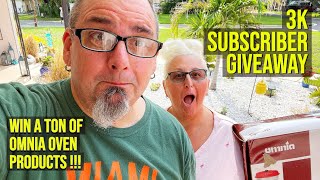 WIN A TON OF OMNIA OVEN PRODUCTS!  - 3K SUBSCRIBER GIVEAWAY