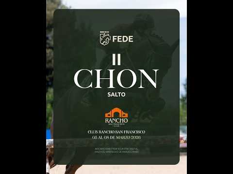 II CHON 2026 CRSF JUEVES (PRIX CABALLOS 1,25M - JUVENIL - U25 - ABIERTA 1,40M)