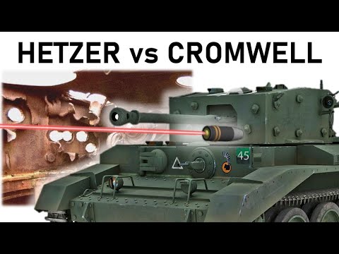 HETZER vs CROMWELL | 7.5cm Pzgr.39 vs Riveted Layered Plates Armour Piercing Simulation