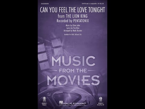 Song - Can You Feel The Love Tonight? - Choral And Vocal Sheet Music  Arrangements