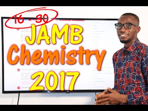 JAMB CBT Chemistry 2017 Past Questions 16 - 30