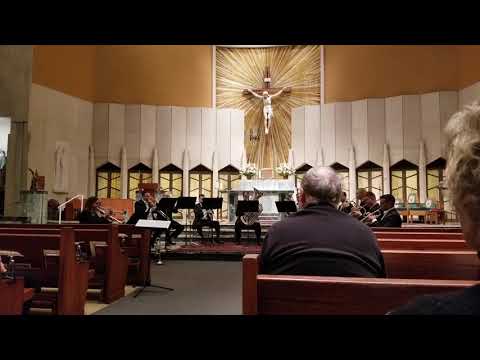 Barclay Brass performing at Little Flower Church, Bethesda