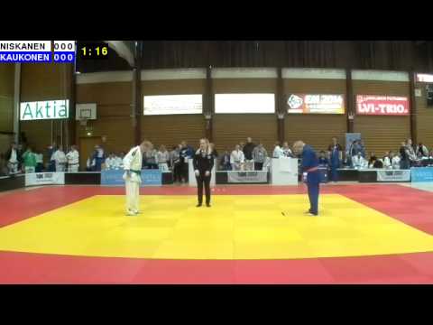 Sovelletun judon SM 2014: Sov M-66: NISKANEN - KAUKONEN