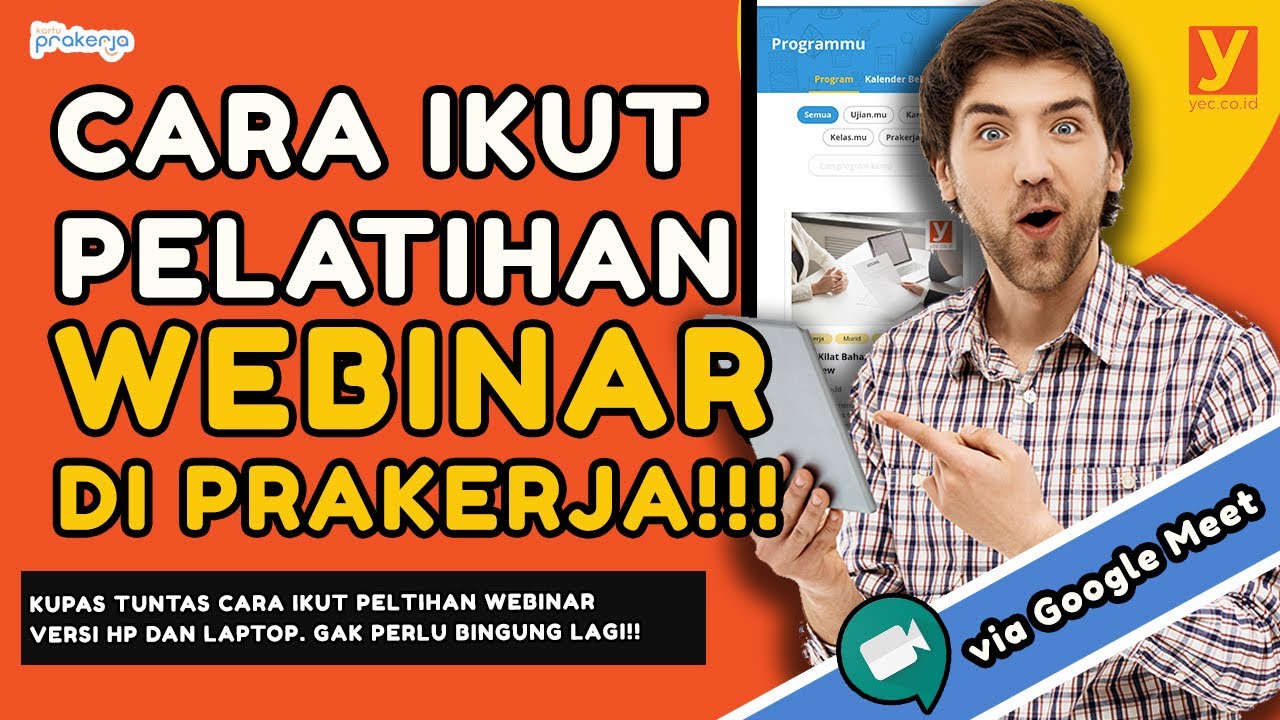 TUTORIAL MENGIKUTI WEBINAR KARTU PRAKERJA VIA HP DAN LAPTOP!! ternyata semudah ini!!