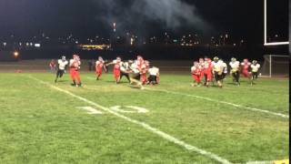 Close, but not quite in the endzone