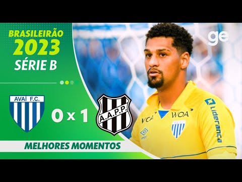 Gols e lances de Avaí x Ponte Preta