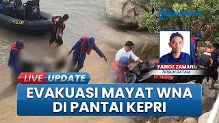 Evakuasi Mayat Diduga WNA Singapura di Pantai Tanjung Balai Karimun Kepri, Identitas Masih Misterius