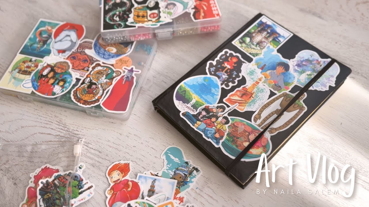 How I fell in LOVE with Studio Ghibli ❤️ My cozy Anime sticker & art collection