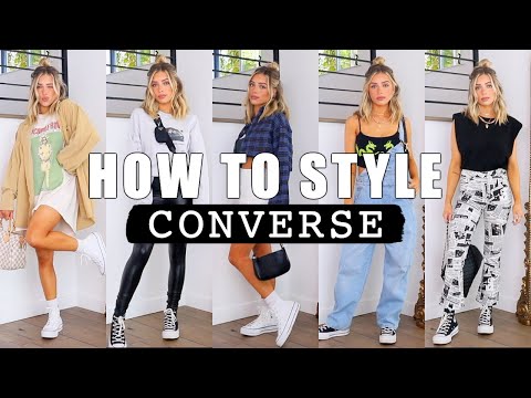 HOW TO STYLE CONVERSE | SWEATS, SKIRTS, BIKER SHORTS