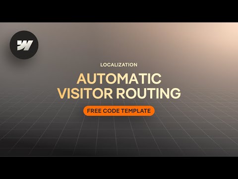 Webflow Localization: Seitenbesucher automatisch zu einer Sprache weiterleiten (Codevorlage)