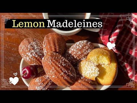 Lemon Madeleines (French butter cake) | Easy French Butter Cake recipe