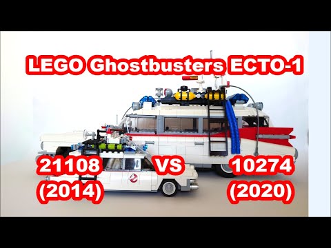 LEGO Ghostbusters ECTO-1 21108 (2014) VS 10274 (2020)