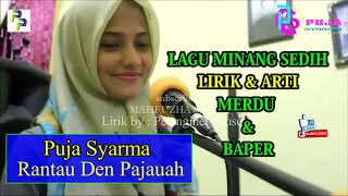 Download lagu PUJA SYARMA Cover Rantau Den Pajauah   Lagu Minang SEDIH   Merdu & Baper   Far away I wander mp3