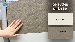 Bộ 2 Mẫu Gạch Ốp Tường Nhà Tắm - Chống Thấm, Dễ Vệ Sinh Viglacera UZCM 3607 - 3608