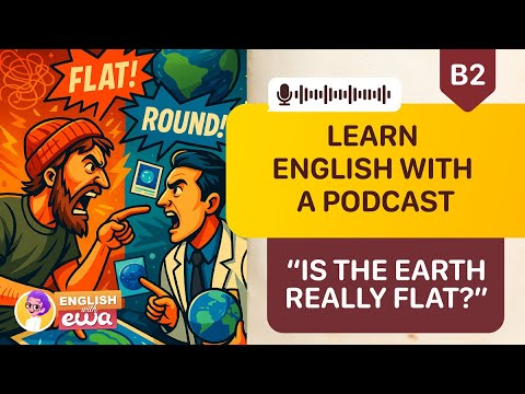Easy English Podcast for Beginners🎧"Is the Earth Flat?"🌎"Who are flat-earthers?" English Audiobook