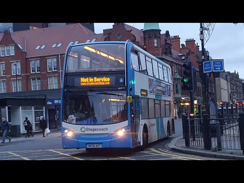 KICKDOWN: Route X82 | NK58AET/19379 - Stagecoach North East: Dennis Trident 2/ADL Enviro 400