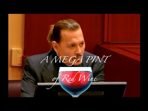 "A Mega Pint of Red Wine..." 🍷 | Johnny Depp Amber Heard Court Case Trial Meme