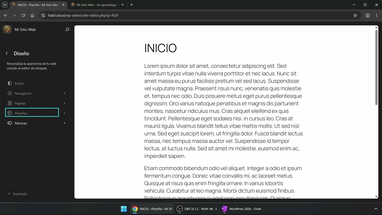 13. WordPress - Apariencia