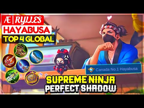 Supreme Ninja Perfect Shadow [ Top 5 Global Hayabusa ] Æ | Rylles - Mobile Legends