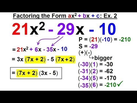 Algebra Ch 6 Factoring 1 of 55 What is a Factor