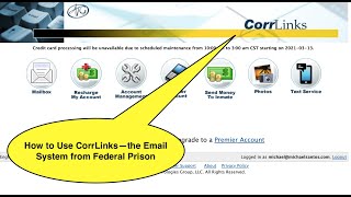 How to Send Emails from Corrlinks in Federal Prison (3/11/21)