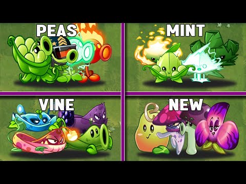 Random 4 Super Team Plants Battles - Who Best Team? - PvZ 2 Team Plants vs Team Plants