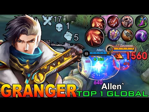 Legendary Jungler Granger Shutdown All Enemies - Top 1 Global Granger By Allen` | Mobile Legends