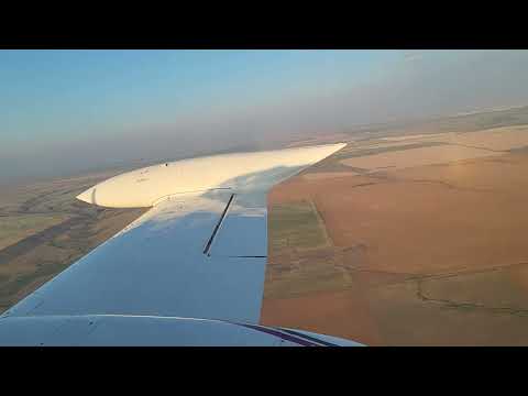 Scobey, Montana Airport (9S2) decent, approach, and landing Cessna 340A