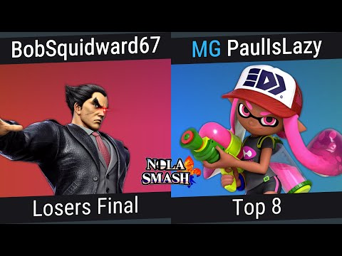 BobSquidward67 (Kazuya) vs PaulIsLazy (Inkling) - Losers Finals - NOLA Smash Weekly #345