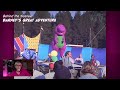 Planet Bob Barney S Great Adventure Barney On A Trampoline